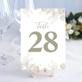 セージグリーン結婚のテーブル番号グリーンリー テーブルナンバー