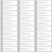 セージグリーン結婚ズ30ゲスト住所 シール (正面)