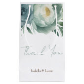 セージグリーン結婚フローラ スモールペーパーバッグ (正面)