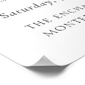 セージグリーン結婚リー予算の歓迎サイン ポスター (角)