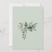 セージグリーン結婚リー詳細 招待状 (裏面)