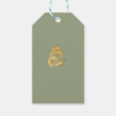 セージグリーン結婚式の引き出物ラベル ギフトタグ (正面)
