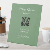 セージグリーン美容師の名前連絡Webサイト 台座サイン (インサイチュ)