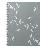 セージグリーン自然ノート新学期 ノートブック (正面)