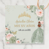 セージグリーン赤面フローラレッドヘアガールキンセアニラ フェイバータグ (裏面)