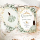 セージグリーン金ゴールドフローラキンセアニェラ 招待状