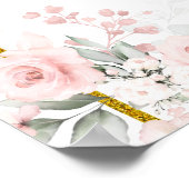 セージグリーン金ゴールドプリンセスキンセアニェラウェルカム ポスター (角)