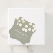 セージグリーン金ゴールドユーカリ結婚スありがとう フェイバータグ (インサイチュ)