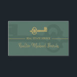 セージグリーン金ゴールドヴィンテージ実在鍵エステート 名刺<br><div class="desc">セージグリーン金ゴールドヴィンテージ実在鍵エステート</div>