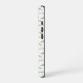 セージグリーン離れ春パーソナライズされた名 iPhoneケース (左側面)