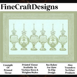 セージグリーン香水ボトルデカンターズAD8デカッページ 薄葉紙