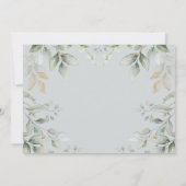 セージグリーン16誕生日写真サンキューカード 招待状 (裏面)