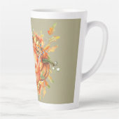 セージグリーン&オレンジパンプキンバウンティサンクスギビング カフェラテマグ (右)