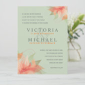 セージグリーン&オレンジフォーマル結婚式招待状 招待状 (スタンド正面)