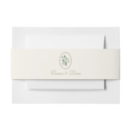 セージグリーン オーダーメイド ウェディング ベリーバンド 招待状ベリーバンド