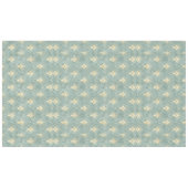 セージグリーン,クリーム,アートデコパターン,ヴィンテージ,田舎風, テーブルクロス (正面(横))