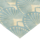 セージグリーン,クリーム,アートデコパターン,ヴィンテージ,田舎風, テーブルクロス (アングル)