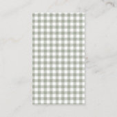 セージグリーン シリーリトルグース おむつくじチケット エンクロージャーカード (裏面)