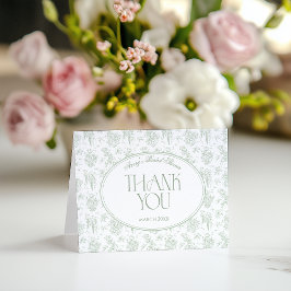 セージグリーン トイレ フラワーベクトル ヴィンテージ ブライダルシャワー サンキューカード