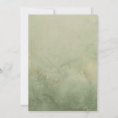 セージグリーン&ブルゴーニュフローラ結婚ズ詳細カード 招待状 (裏面)