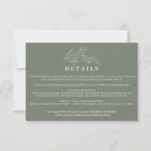 セージグリーン+ベージュ+アイビーの結婚式の宿泊詳細 招待状 (正面)
