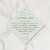 セージグリーン&ボタニカルダイヤモンドメッセージカード フェイバータグ (裏面)