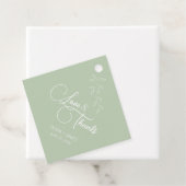 セージグリーン&ボタニカルメッセージカード フェイバータグ (インサイチュ)