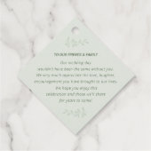 セージグリーン&ボタニカルメッセージカード フェイバータグ (裏面)