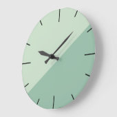 セージグリーン ラージ壁時計 (傾斜)