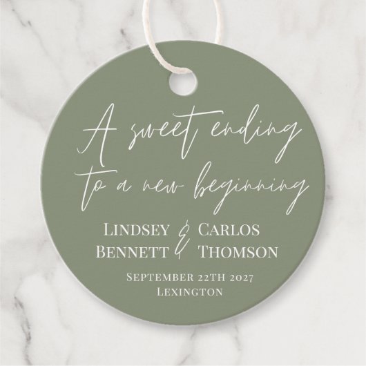 セージグリーン　新しい始まりの甘い結末 フェイバータグ (正面)