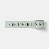 セージグリーン Oh Deer It’s a Boy サテンリボン (正面)