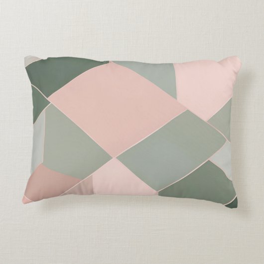 セージグリーンAIアートのチェス アクセントクッション (裏面)