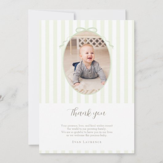 セージグース間抜けの写真サンキューカード サンキューカード (正面)