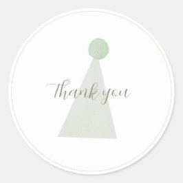 セージグース間抜けパーティーハットシール ラウンドシール