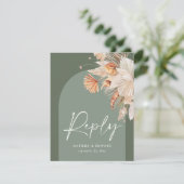 セージグ素朴リーンパンパスグラスモダンオン傾向 出欠カード (スタンド正面)