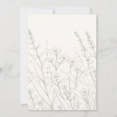 セージコケットウッドランドガーデン結婚フローラ 招待状 (裏面)