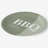 セージサマーBBQパーティー ペーパープレート (アングル)
