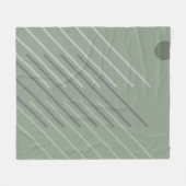 セージサークル#3毛布デザイン フリースブランケット (正面(横))