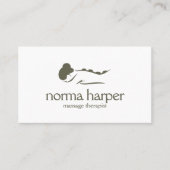 セージシックストーンマッサージセラピーウェルネスデイスパ 名刺 (正面)