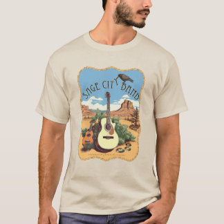 セージシティバンドのデザインが特徴的なTシャツ Tシャツ