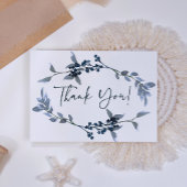 セージシルバーグリーンフローラエレガントサンキューカード サンキューカード