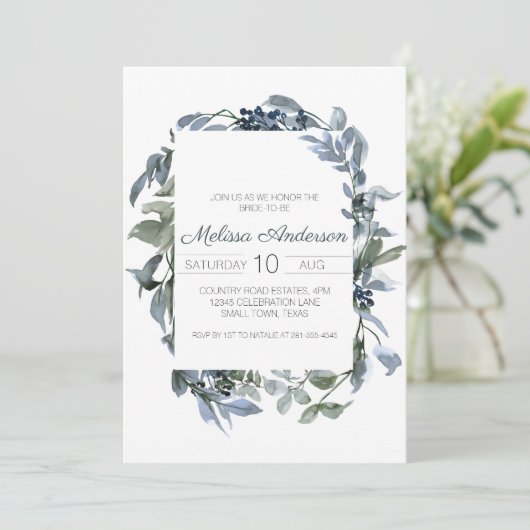 セージシルバーグリーンフローラブライダルシャワー (スタンド正面)