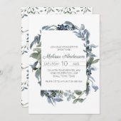 セージシルバーグリーンフローラブライダルシャワー (正面/裏面)