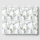 セージシルバーグリーン結婚フローラズゲストブック ゲストブック (裏面)