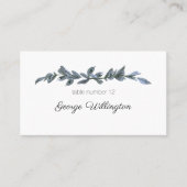 セージシルバーグリーン結婚フローラ座席表 プレイスカード (正面)