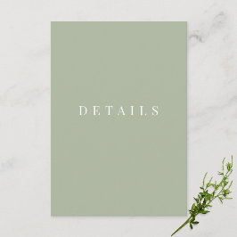 セージシンプルグリフォーマルン結婚詳細 エンクロージャーカード