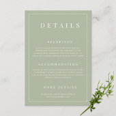 セージシンプルグリフォーマルン結婚詳細 エンクロージャーカード