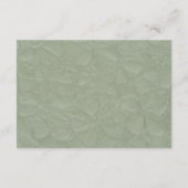 セージシンプルグリーン結婚詳細QR エンクロージャーカード (裏面)
