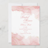 セージシンプルスタイリッシュブライダルシャワー 招待状 (正面)