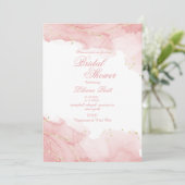 セージシンプルスタイリッシュブライダルシャワー 招待状 (スタンド正面)